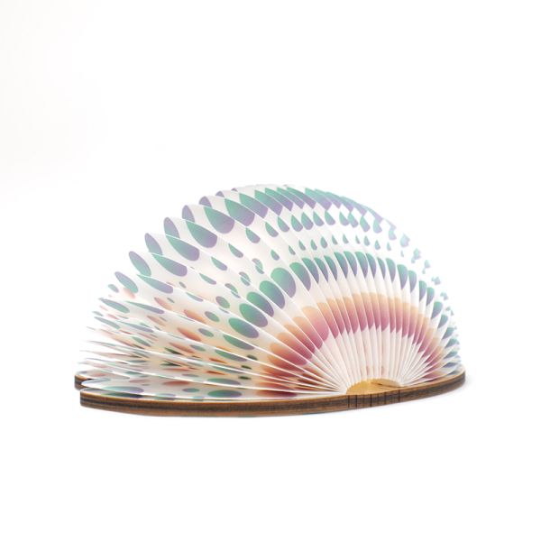 Mini LED Table Mushroom Paper Lamp Rechargeable Foldable For Bedroom