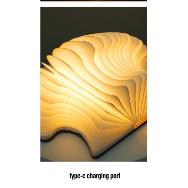 E26 Origami Paper Book Lamp Foldable Mushroom Luminescence Table Light