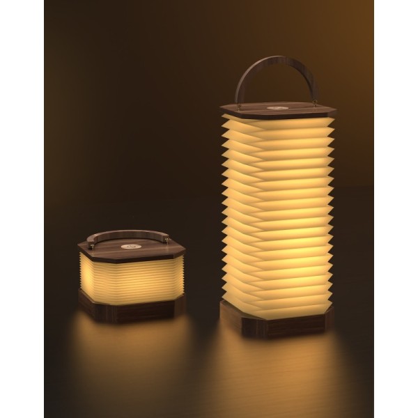 LED Table Night Reading Accordion Light For Camping 3000K RGB