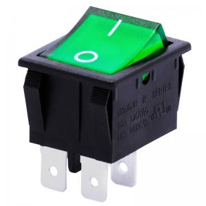Buy cheap Custom 16a 250v Rocker Switches 2 Position With Solder Terminal 4 Pin product