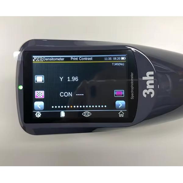 3nh Grating Spectrodensitometer Touch Screen Range 400~700nm Measuring CMYK CIE LAB Delta E Density Spectrodensitometer