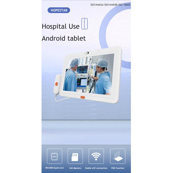 10.1-inch Android 8.1 Medical Tablet PC with IPS Screen and Handling Call for Hospital Use