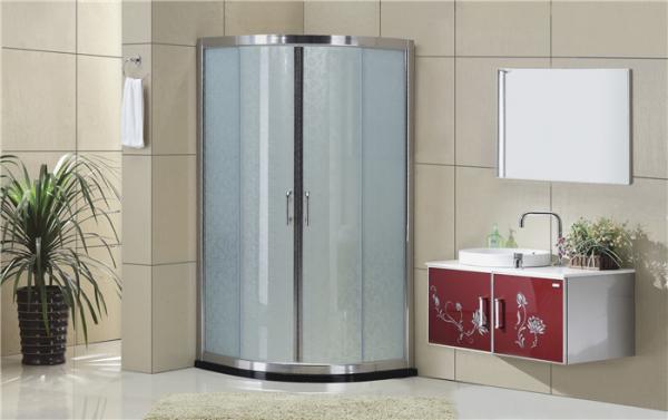 Quality Silding Quadrant Shower Cubicles with  Bright Silver Aluminum Frame for sale