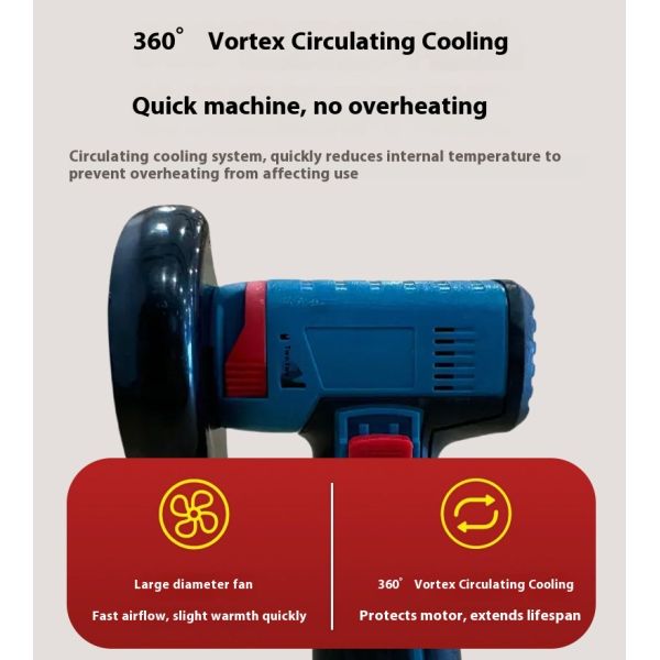 Cisivis 3-Inch Cordless Brushless Angle Grinder 115mm Disc Industrial Grade 2000mAh Battery Powered Cutting & Polishing Tool