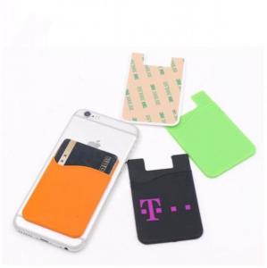 Buy cheap Adhesive FDA 3M Silicone Card Holder For Phone Custom product