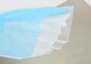 Buy cheap Blue 3 Ply Disposable Face Mask , Disposable Mouth Mask With Nose Clip product