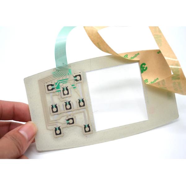 ISO9001 Embossed Button 0.2mm Keyboard Membrane Switch