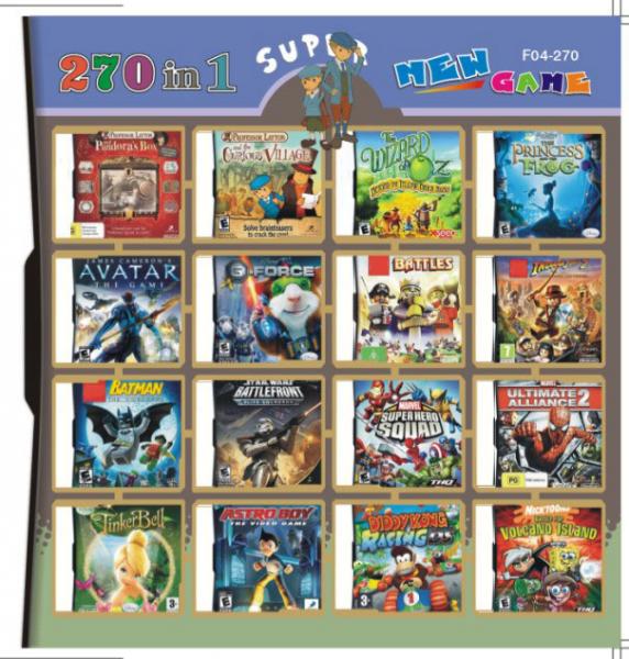 Quality 270 in 1 270 in one Multi games Card for DS/DSI/DSXL/3DS Game Console for sale