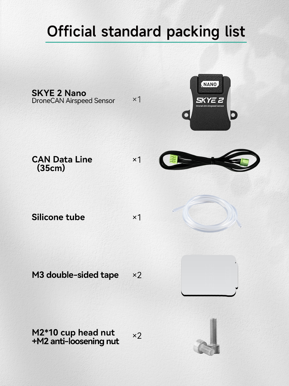 Free Shipping CUAV SKYE2 Nano Airspeed Sensor With DLVR