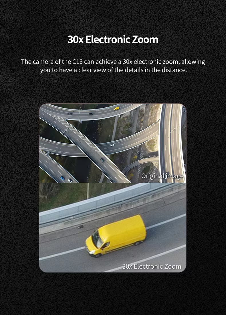 Skydroid C13 Intelligent AI Tracking Three Axis Camera Gimbal 30X Zoom High Resolution Thermal Imaging Durable Plastic Material