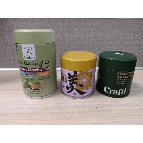 Empty Round 30g Match Powder Sealed Tin Can Airtight Powder Packaging