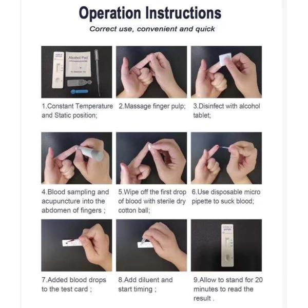 At Home Rapid Test Kit 25 Tests Combined Antibody Throat Swabs And Sputum