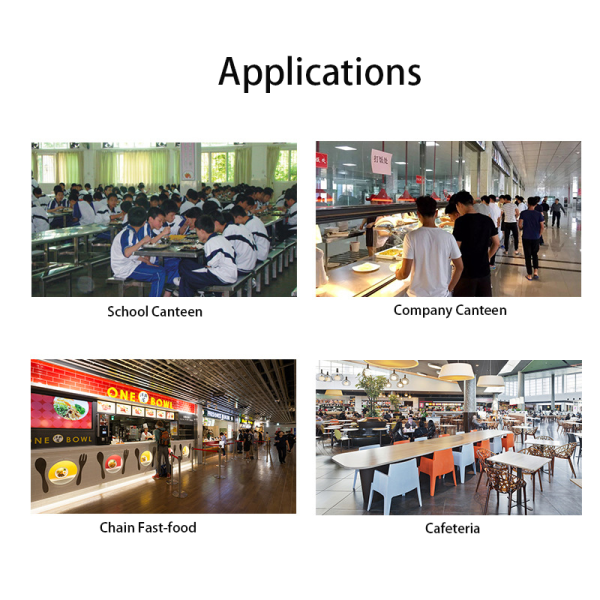 AI Vision Smart Cafeteria Checkout Terminal Intelligent Meal Tray Self Service Payment Kiosk for Canteen