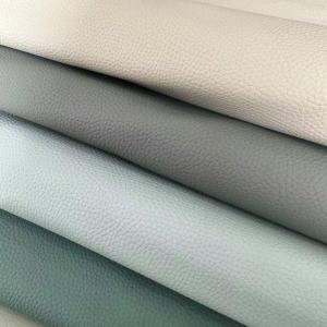 China PVC Faux Leather Upholstery Fabric Lychee PVC Sofa Leather Scratch Resistent on sale