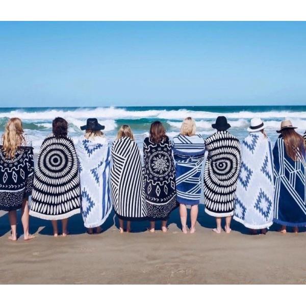 Camping Rug, Beach Blanket Silky Soft 85"x72" Boho Sand Proof Beach Blanket Sand Proof Mat with Corner Pockets