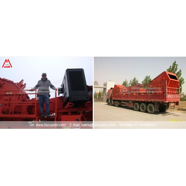 Mobile Aggregate Mobile Rock Crusher and Screen Plant with iron ore Impact Crusher for hard ore crushing production