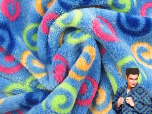 China Printed Coral Fleece, Warp Knitted Fleece, Blanket Fabric/High Quality fabric material 100% polyester printed coral flee on sale