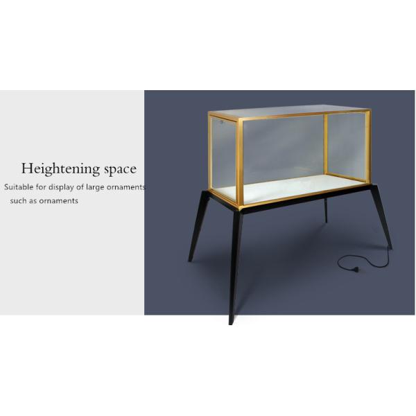 Luxury Transparent Jewelry Glass Display Cabinet Shopping Mall With Locks