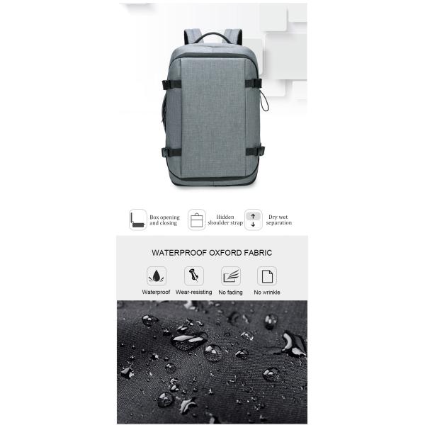 20-35L Waterproof Travel Laptop Backpack With Charger OEM ODM