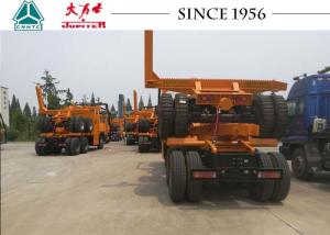 China Durable Log Loader Trailer , Forestry Timber Trailers With Bogie Suspension on sale