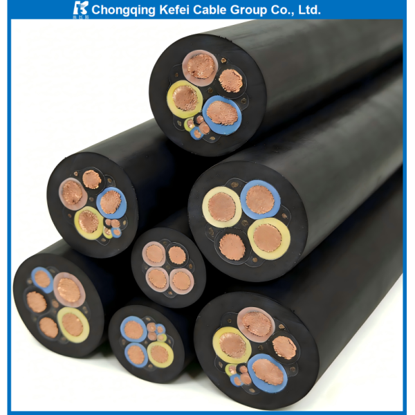 Industrial Grade JHS Submersible Power Cable Waterproof Rubber Flexible Wire for Sewage Pumps