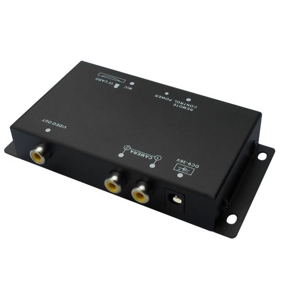 1080P / 720P Resolution 2ch Car Dvr , Motion Detect 2 Channel Dvr Recorder