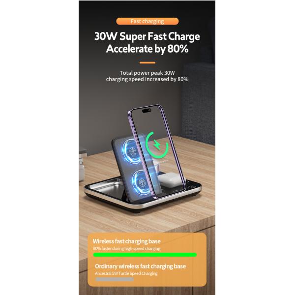 4in1 Qi Wireless Charger Dock