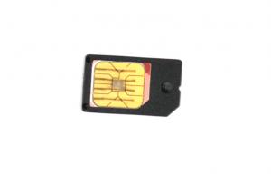 Custom Micro Plastic 3FF To 2FF Adapter , Black Mini SIM Adaptor
