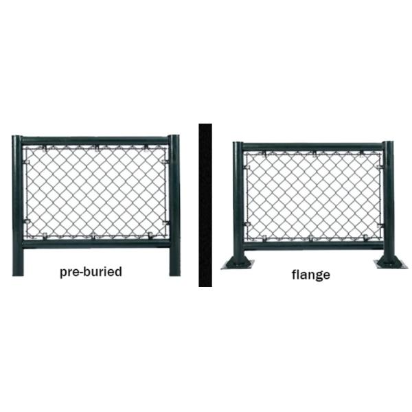 4mm Wire Diameter Chain Link Fencing Galvanised Black And Green Highway Use