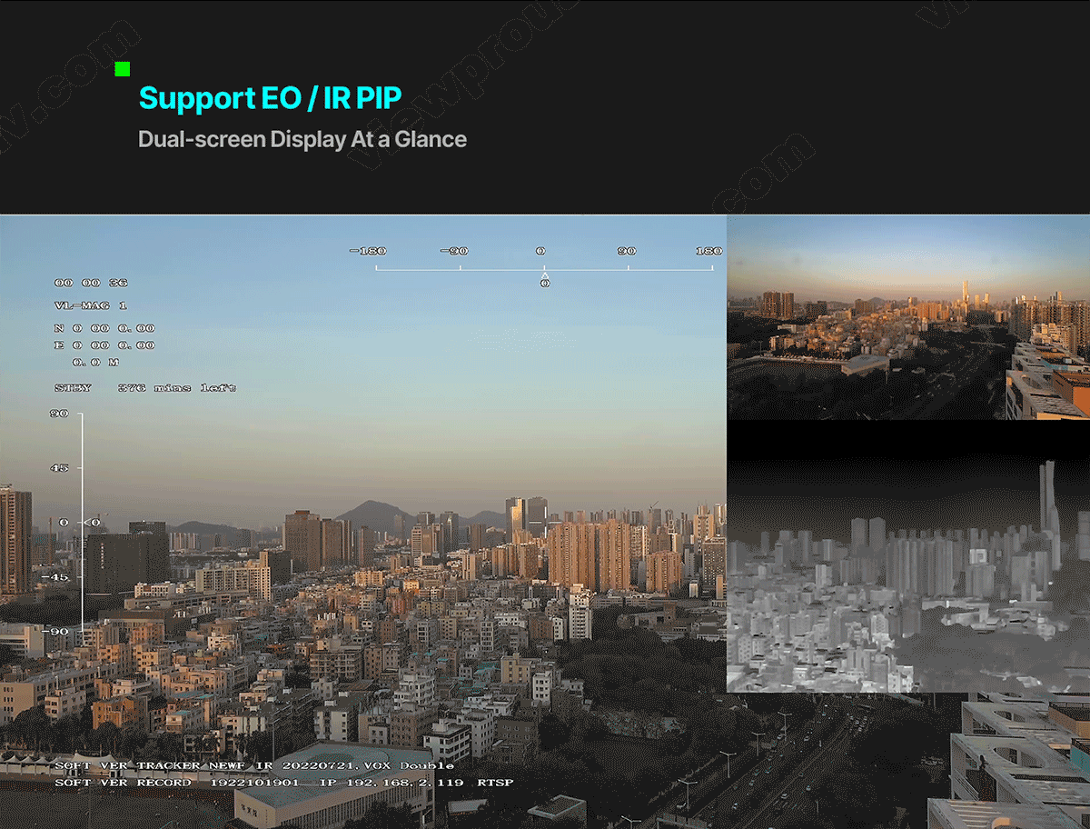 Viewpro H30N Multi-sensor EOIR Laser Rangefinder Dual IR Thermal EO Camera Sensor Mapping Aerial Photography UAV