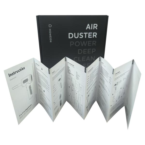 Custom Instruction Manuals Various Languages Folding Paper Instructions Leaflet Die Cut Brochure
