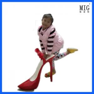 China mascots figerglass statue for shop window display model shoes statue customize size and color on sale