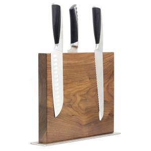 China Wooden Magnetic Knives Holder for Wood Kitchen Knife Block Set Optional Wood Acacia on sale