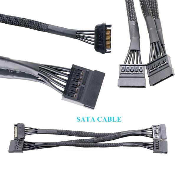 15Pin Cable Male 1 to 3 ST 15Pin Female Power Supply Cable 20cm