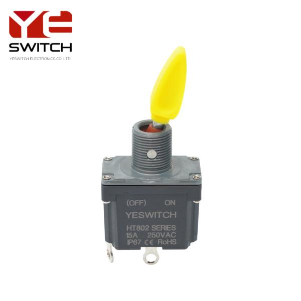 High-Current Toggle Switch SPST (OFF)-ON Solder Terminal For Heavy-Duty Machinery