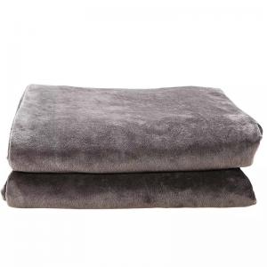 China Polyester Fleece Oversized Heated Throw Blanket Flannel Electric Blanket on sale