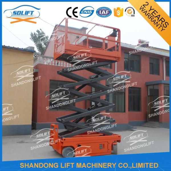 Electric Battery Power Scissor Lift Self - propelled Mobile Battery Aerial Lift