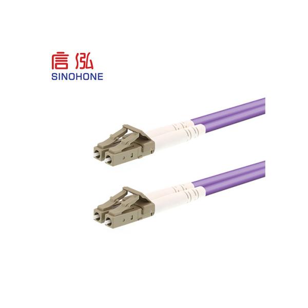 PVC LSZH Material Fiber Optic Patch Cord , SC Multimode Fiber Cable