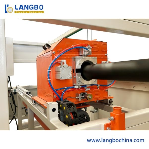 75-450mm High Production Capacity PE Pipe Extrusion Line with Planetary Cutter for Sewage Water