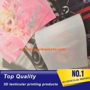 China Soft lenticular printing tpu material 3d lenticular fabric sheet images for wallets/purses/tshirts/hoodies/bags/shoes on sale