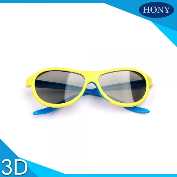 Quality Adult  Passive Cinema 3D Glasses Linear Polarized Lens With Blue / Yellow Color for sale
