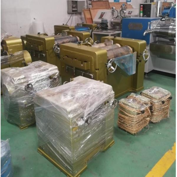 Pigment Paste Three Roll Mill / Triple Roll Mill For Grinding 4kw Motor