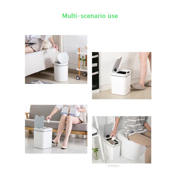 Hot Selling Factory Price Induction Trash Can Smart Sensor Automatic Garbage Smart Waste Bins Automatic Lid