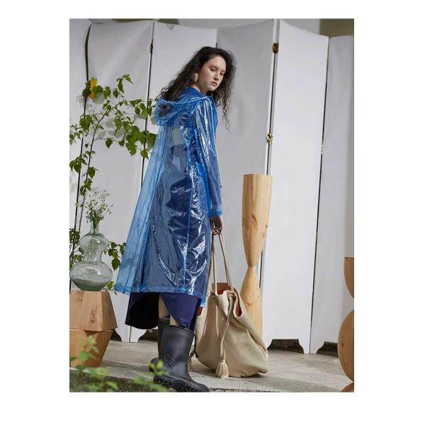 Recyclable Trench Coat Transparent TPU Fabric
