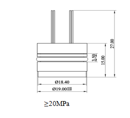 Stainless Steel Silicon Pressure Temperature Sensor Dual Output