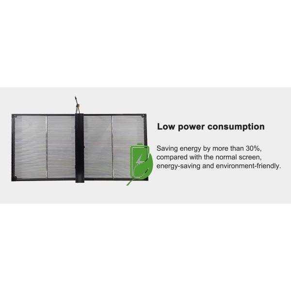 High Refresh Rate Transparent Glass Display , Advertising Transparent LED Screen Video Wall