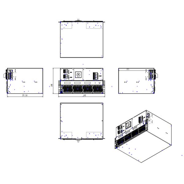 CE+T Modular Dc To Ac Power Inverter TSI BRAVO 110/230 110Vdc 230Vac 2.5kva 2kw P/N T321750201