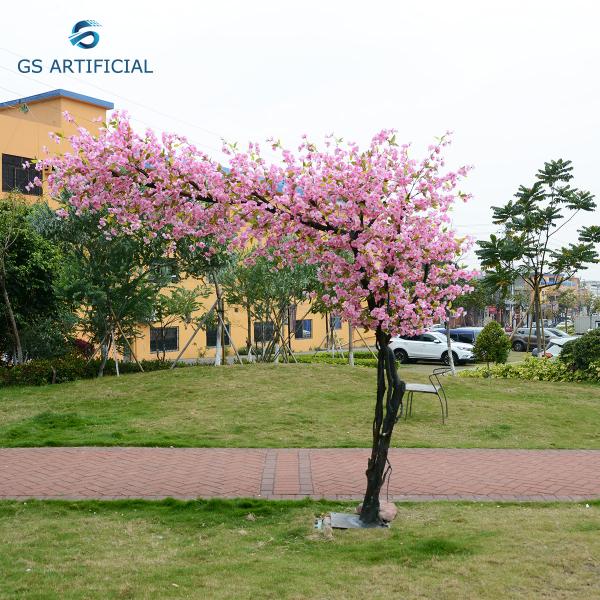 Art Flower Silk Cherry Blossom Tree / Artificial Cherry Blossom Plant