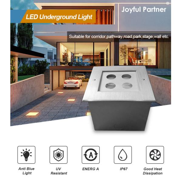 Square LED inground light Original CREE/OSRAM LED 4W 8W IP67 CE RoHS For Landscape Pathway