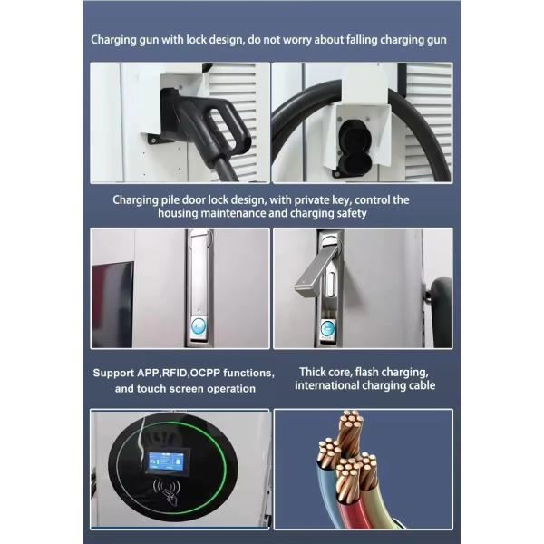Floor Standing EV Charger Station 7KW 22kw Type 2 Type 1 Electric Car Charging Pile